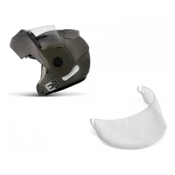 Viseira Para Capacete Ebf E8 E28 Articulado Robocop Cristal